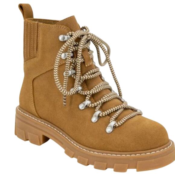 Splendid Gabbie suede lace-up hiking‎ lug sole combat boots size 7.5 new!! - Picture 8 of 11